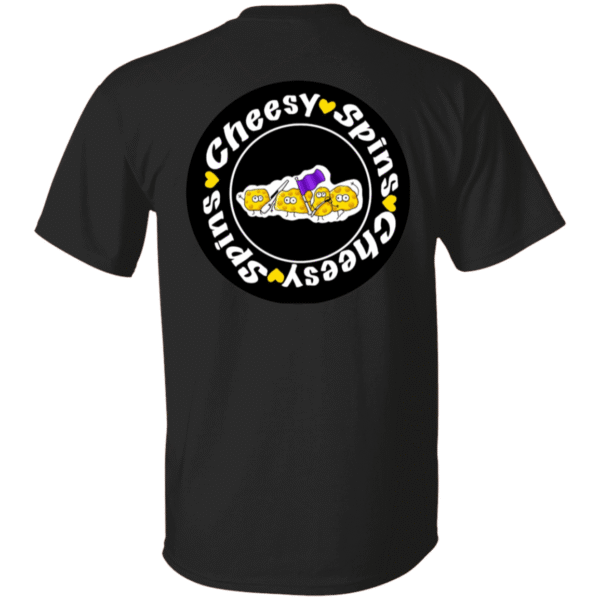 1049-9953-107884723-back Cheesy Spins Official T-Shirt- Black