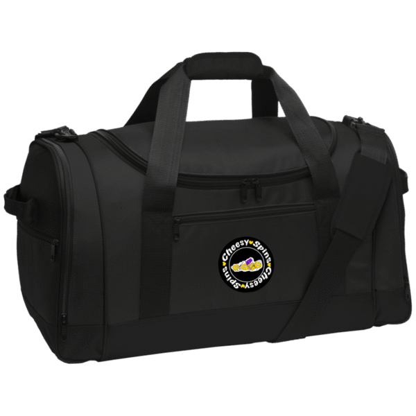 Cheesy Spins Official  Voyager Sports Duffel- Black