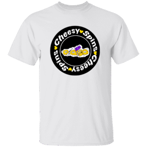 1049-9974-107899193 Cheesy Spins Official T-Shirt- White