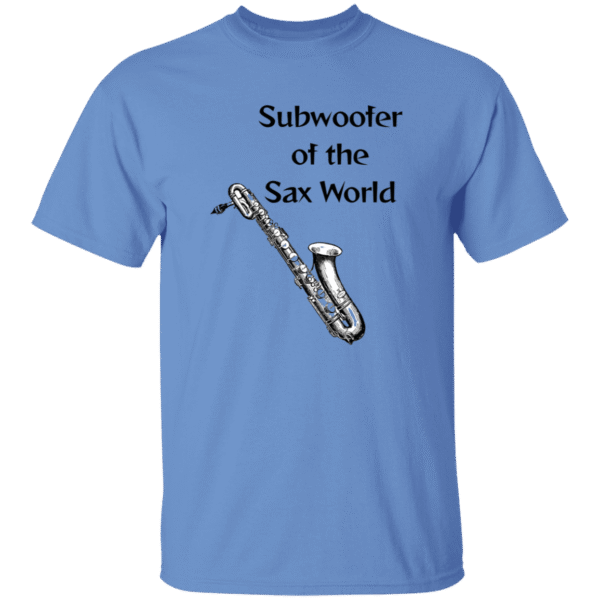 1049-9955-107958233 Subwoofer of the Sax World- T-Shirt- Blue
