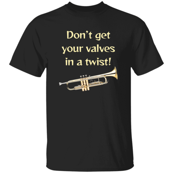 Don't get your valves in a twist- T-Shirt- Black, Orange