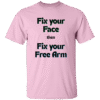 Fix your free arm T-Shirt - White, Pink